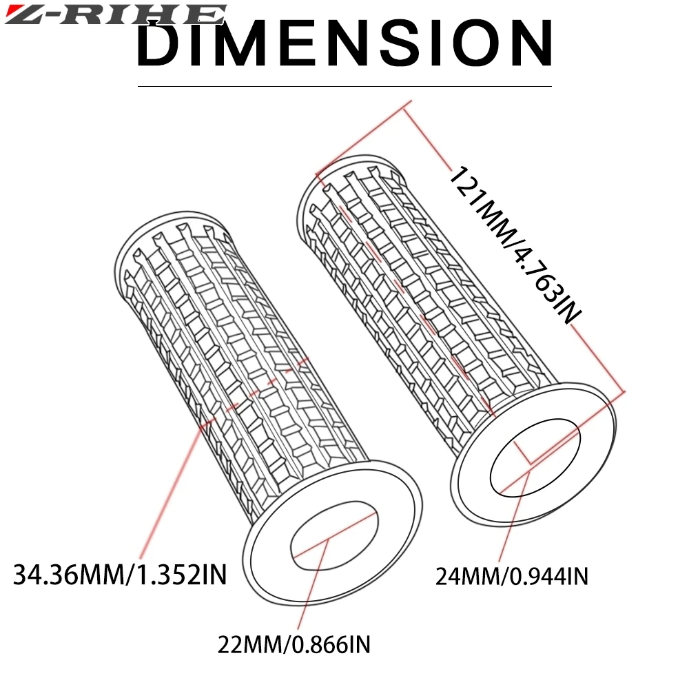 Винтажные резиновые ручки для мотоциклов 22 мм XCF XCRW EXCR EXC SXF SXR XCW SX 65 85 105|Ручки