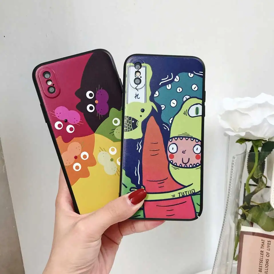 Cartoon personality Back Cases For iPhone 6 6S 7 8 Plus Phone Case X Funda Covers 6s Capa |