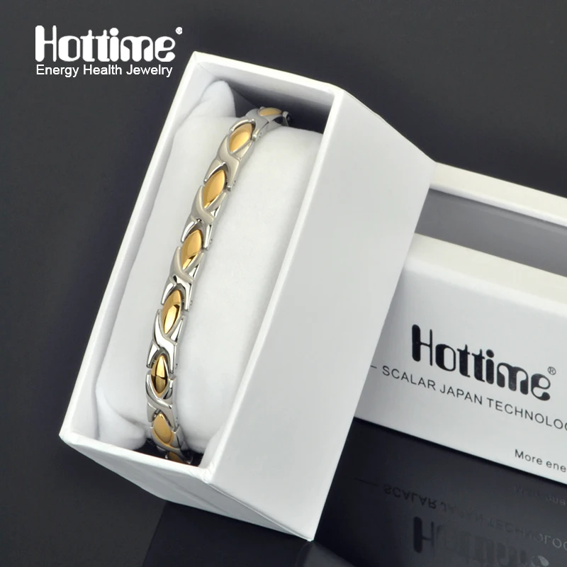 Новое поступление 316L Нержавеющая сталь женские браслет Классическая Магнитная