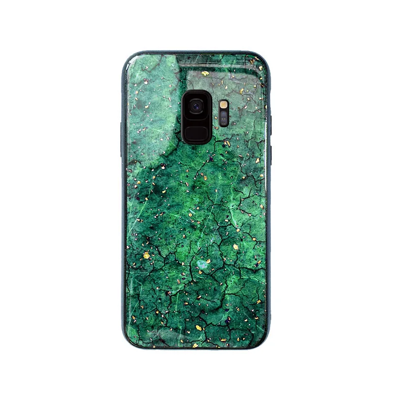 Green Блестящий чехол для телефона из золотой фольги для samsung S8 S9 Plus, мягкий ТПУ чехол для samsung Galaxy Note 8 9 S 9 S9plus, блестящий чехол - Цвет: Green
