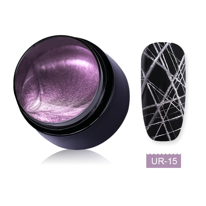 15 UR SUGAR Spider Nail Gel Web Painting Wire Drawing Gel Polish Varnish UV Gel Elastic Line Creative DIY Soak Off Gel For Nail Art - Цвет: 15