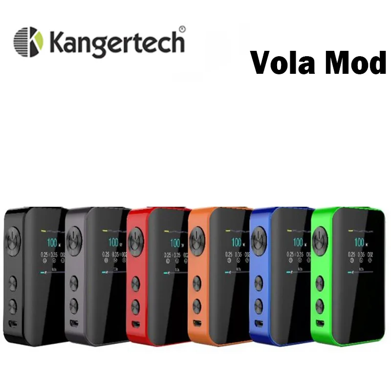 Kanger Vola 100 Вт коробка мод комплект 2000 мАч батарея 1 3 дюймовый TFT дисплей электронная