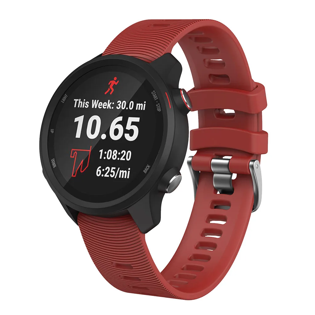 Для Garmin Forerunner 245/245 M/Vivoactive 3/Vivomove HR спортивный мягкий силиконовый сменный ремешок для часов, ремешок, запчасти для умных часов