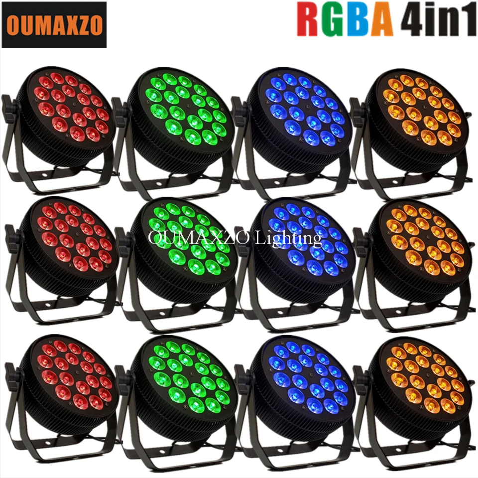 

12pcs/lot ShowLight 18x12W slim LED Par Light RGBA (alt Blizzard ProPar) LED Projecter 18pcs 4in1 quad rgbA LED Stage Theatre