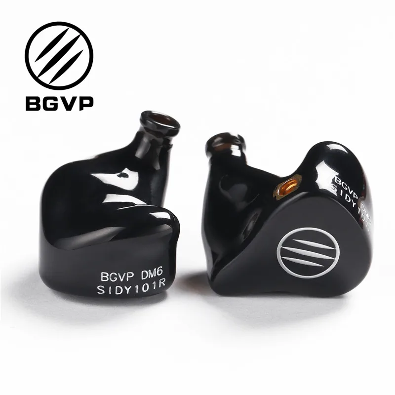 BGVP DM6 индивидуальный наушник Audiophile HiFi наушники контролировать в ухо сбалансированные арматурные наушники MMCX кабель IEM