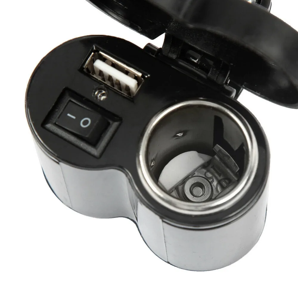2 в 1 USB прикуриватель водонепроницаемый порт питания розетка комплект для