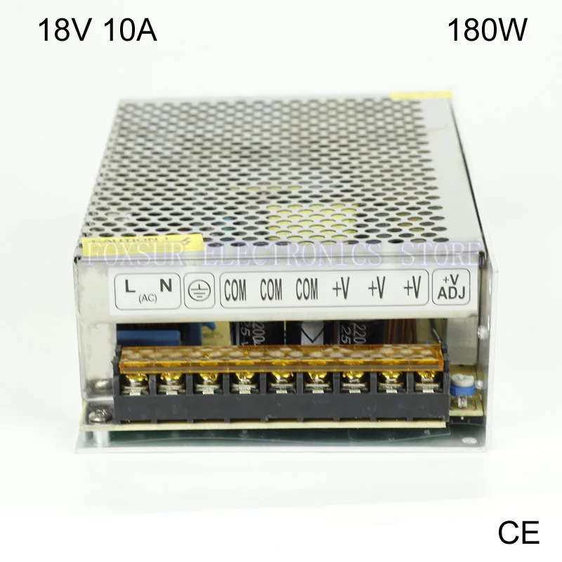 

Высокое качество 18V 10A 180W Драйвер импульсного источника питания для светодиодной ленты, светодиодного дисплея, билборда, промышленного обор...