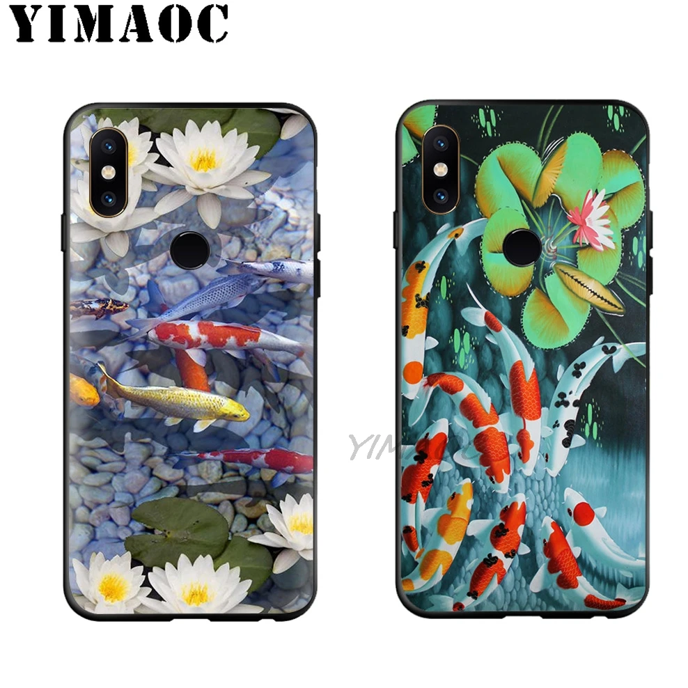 YIMAOC Koi Fish Lucky Japan Soft Case for Xiaomi Mi 9 9T 8 SE 6 MAX 3 A1 A2 Lite MIA1 MIA2 A3 CC9E CC9 Pro |