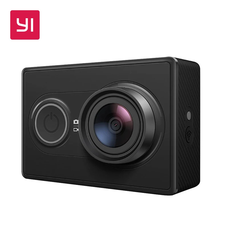 YI 1080 P Экшн-камера Lime Green Высокое разрешение 16.0MP 155 градусов угол 3D шумоподавление