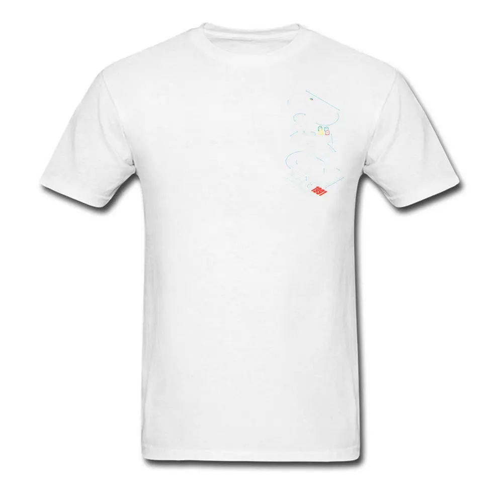 Chest Print White Футболка для геймеров на заказ, Мужская футболка с контроллером анатомии, топы, футболки в стиле хип-хоп, уличная одежда для студентов, аркадная футболка, черная одежда из хлопка - Цвет: Chest Print White