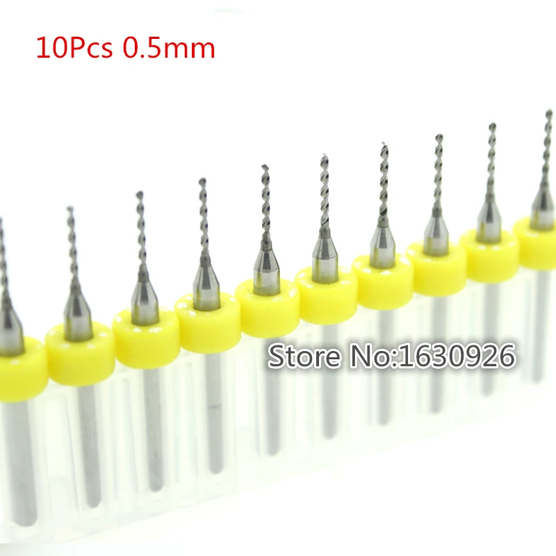 

10 шт. фреза PCB 0,5 мм рыболовный хвост фреза Кукуруза фреза вольфрамовый Карбид мини Концевая фреза гравировка ЧПУ