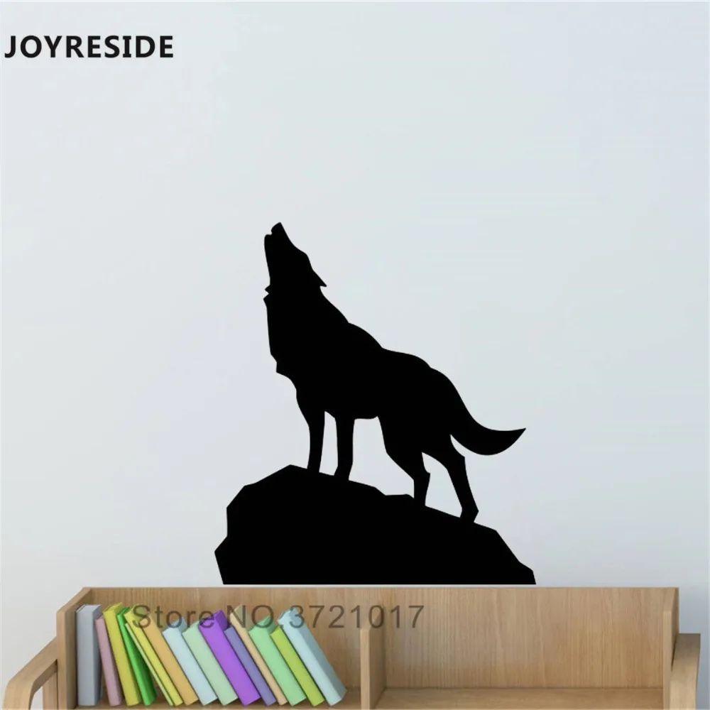 Joysebe дикая Настенная Наклейка с животными волчий Воющий настенный стикер