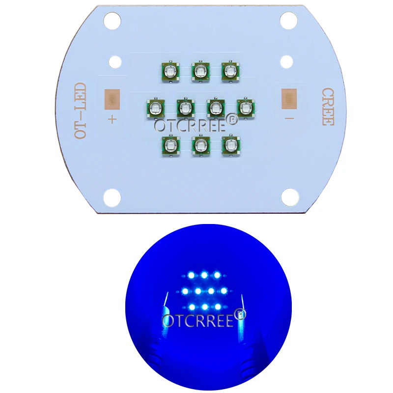 Светодиодный излучатель Cree XPE 30W50W60W ярко синий свет 660 нм красный 450 для