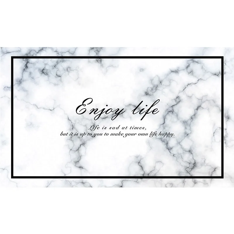 Мраморная печать кухонный коврик из ПВХ водонепроницаемый маслостойкий ковер