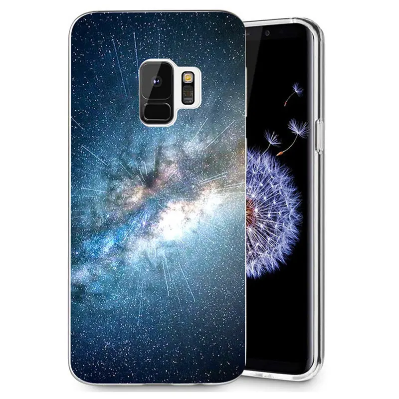 For Samsung Galaxy S3 S9 S9Plus S8 Plus S7 edge Note 8 Clear TPU Soft singularity starry sky pattern Case Fundas R036 |