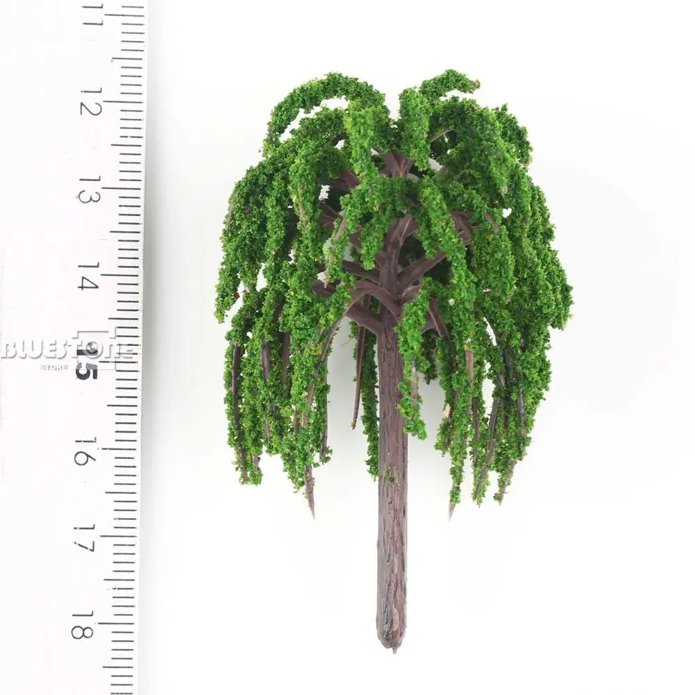 25 моделей ивовых деревьев рельсов сада парка реки дороги пейзаж 1:100 Новинка|model