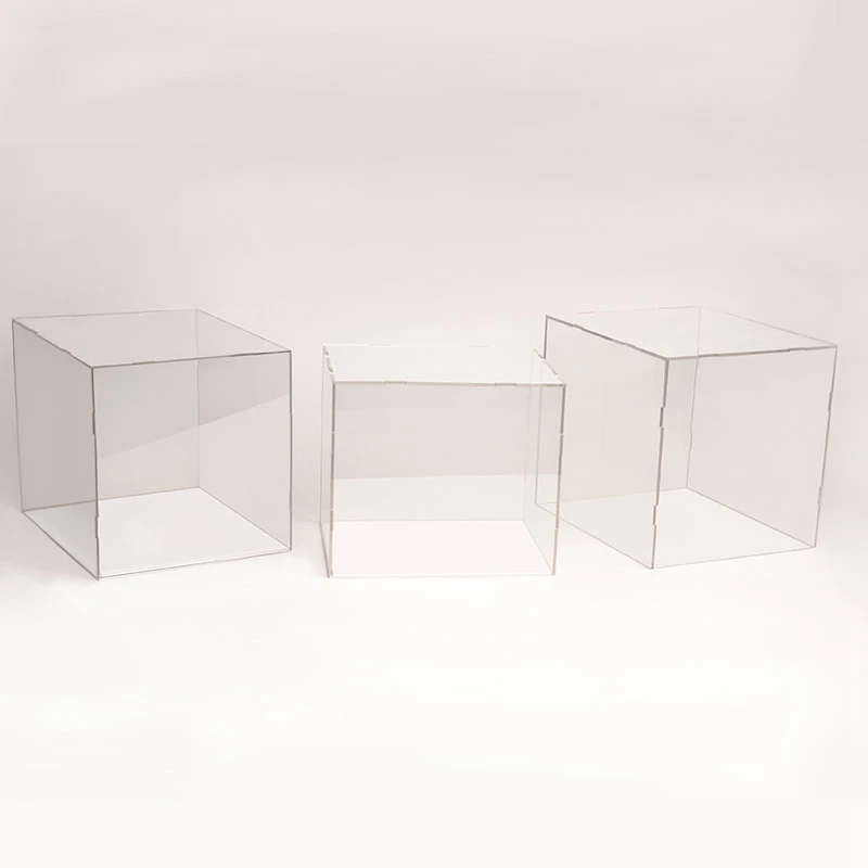 Robotime прозрачный чехол от пыли Дисплей коробка для кукольного домика 3 мм Толщина