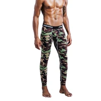 mens cotton long johns fashion man camouflage legging pants warm trousers pants underpants mens tight trousers of winter