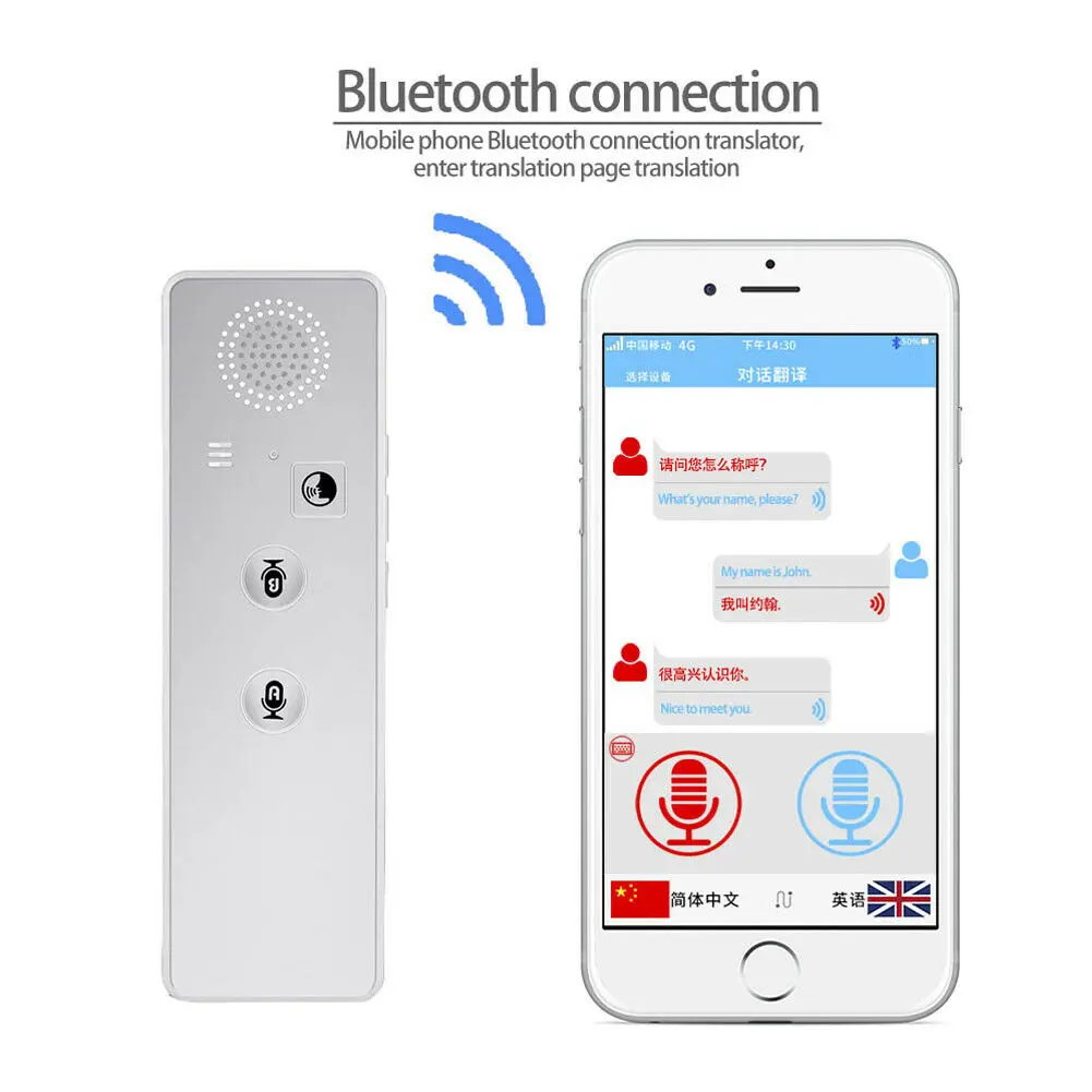 Умный переводчик голоса T3 Bluetooth4.2 умный в режиме реального времени для свидания 40