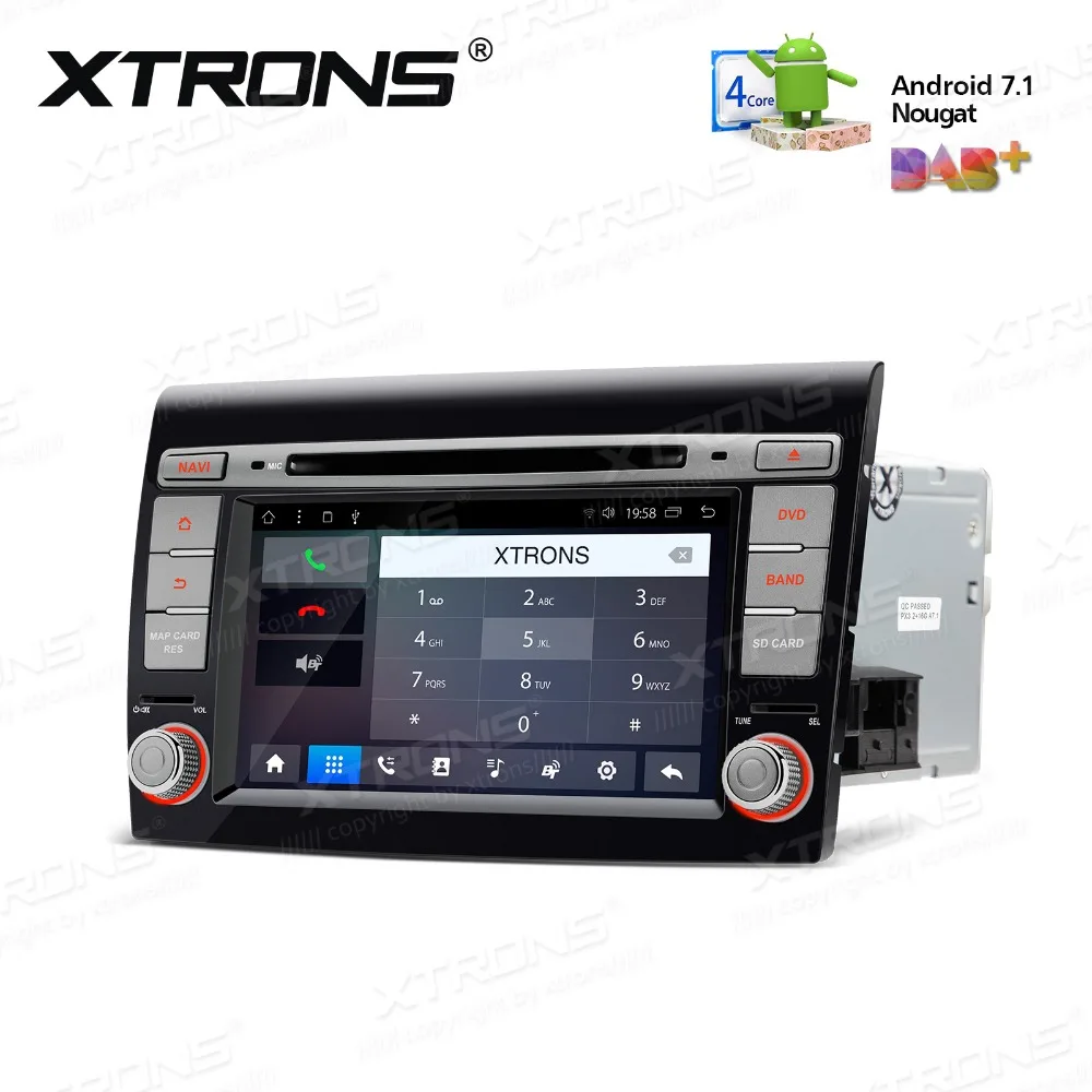 XTRONS 2 Din 7 &quotAndroid 1 Радио Стерео Автомобильный GPS DVD плеер для FIAT BRAVO 198 2007 2008 2009 2010 2011