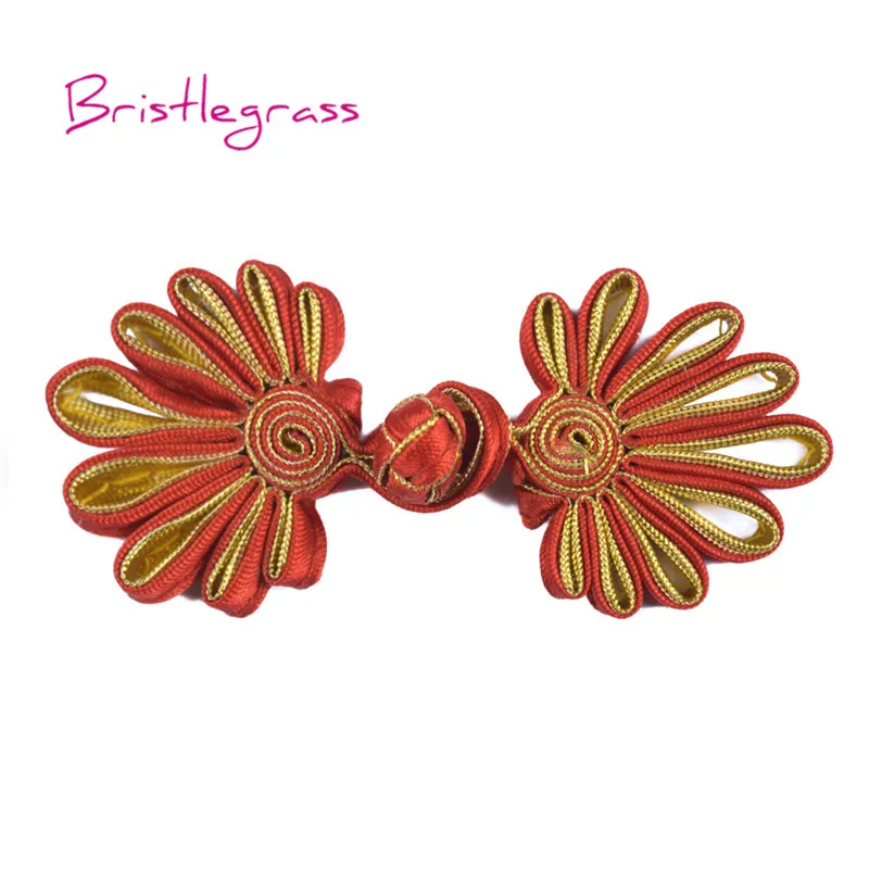 5 пар ручная работа хризантема китайский узел пуговицы лягушки застежка лента