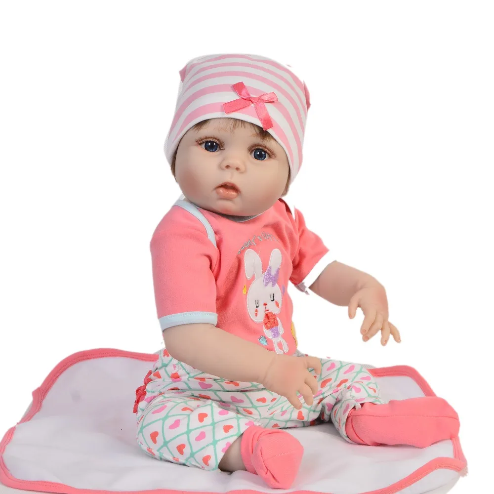 Bebe оригинальные куклы Reborn de Silicone девушка тело 57 см модные куклы игрушки для девочек boneca reborn Детские подарки bb reborn