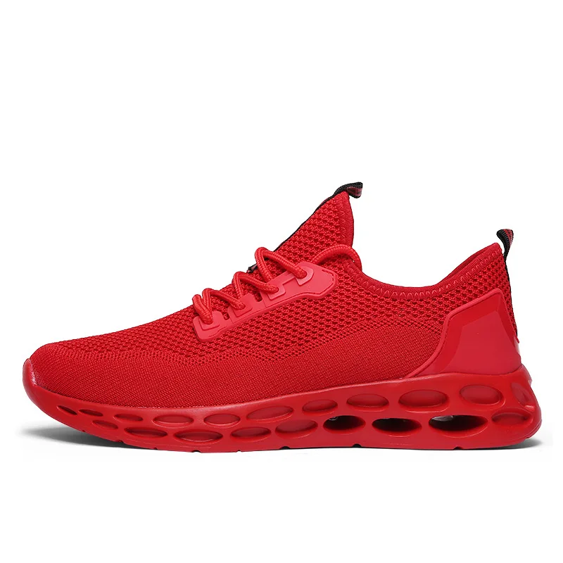 Летняя новая модная мужская обувь для бега Мужская Высокая Повседневная тканая