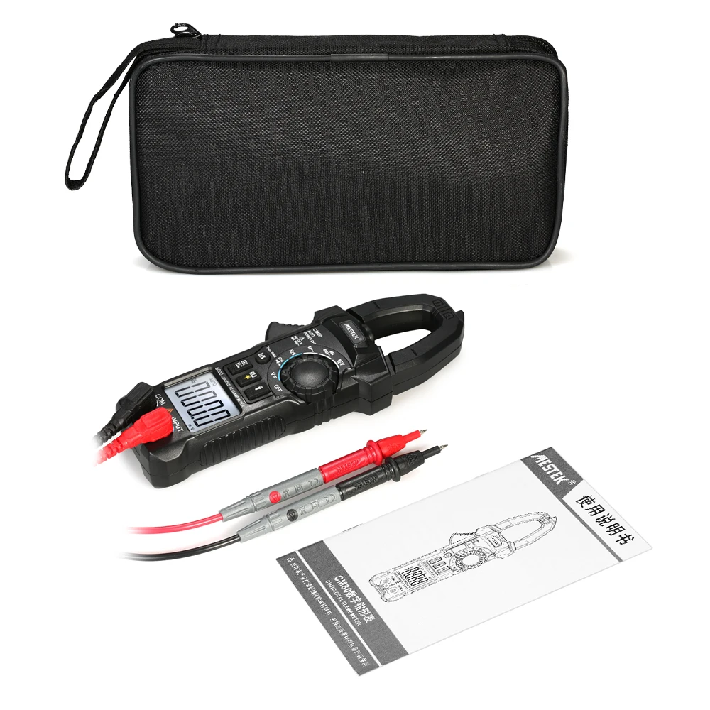 Цифровой клещевой измеритель True RMS LCD мультиметр AC DC Напряжение Ток емкость