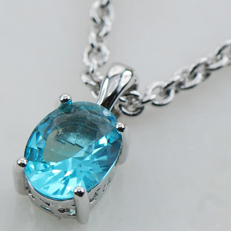 Светильник-голубой кристалл из циркония бриллиантовая серебряная