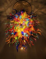 american chandelier multicolor pendant lamps style hanging diy hand blown glass chandeliers for new house decoration