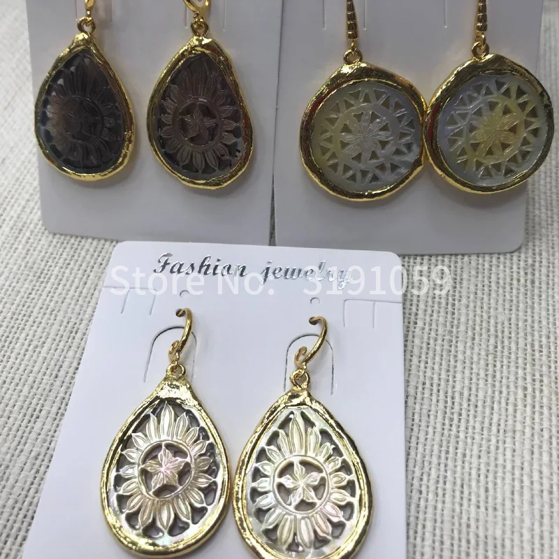 2018 Модные Ретро темпераментные резные сережки в виде ракушек | Украшения и