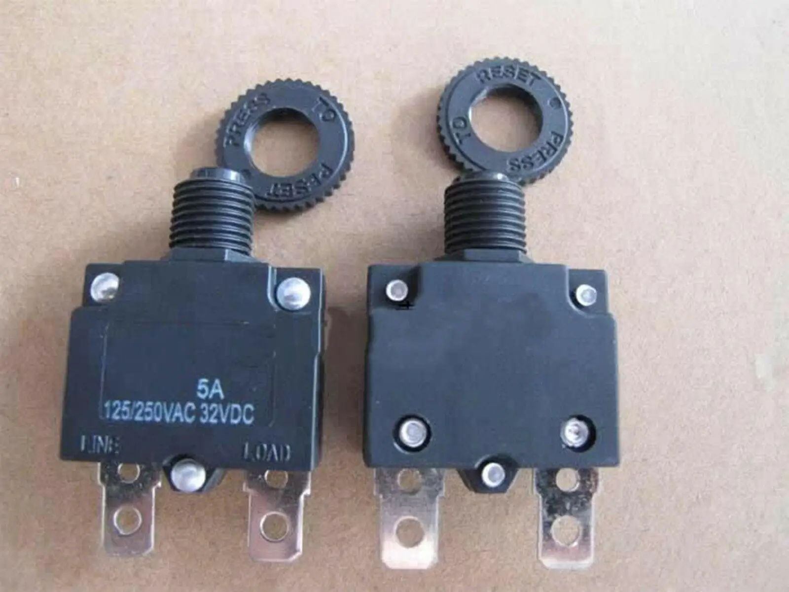 5 шт. 5A 125/250VAC NC SPST 2-контактный прерыватель цепи защита от перегрузки |