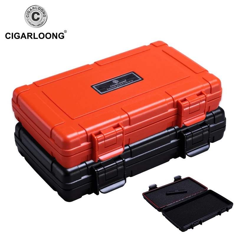 CIGARLOONG переносные сигары для путешествий Humidors коробка сигар 5 палочек