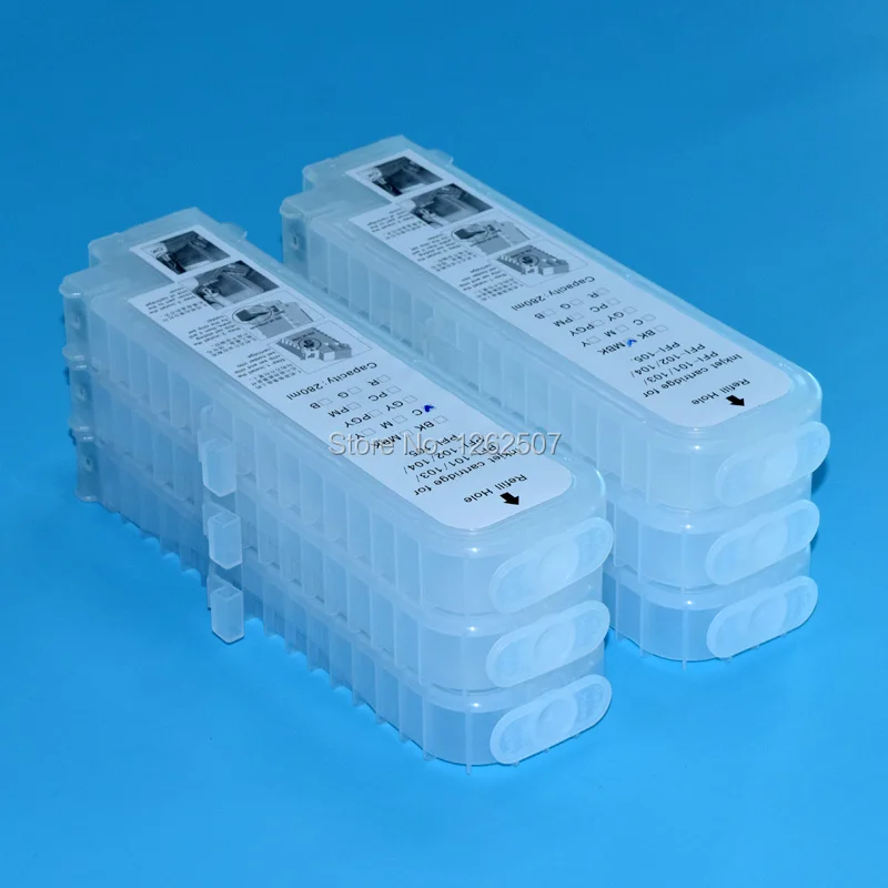 Без чипа! Бесплатная доставка чернильный картридж пустой Заправляемый для canon ipf