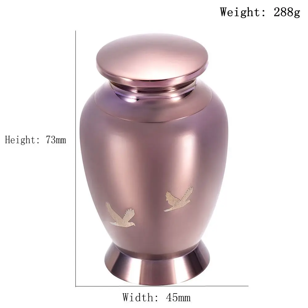 Кофейная Золотая урна для кремации птиц маленький похоронный домик