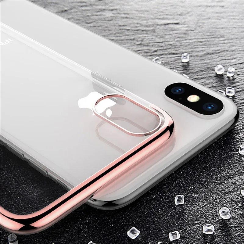 MOUSEMI For iPhone 7 8 6 X Case Silicone Soft Transparent Clear Funda Girl Phone Cases 6s Plus On Covers |