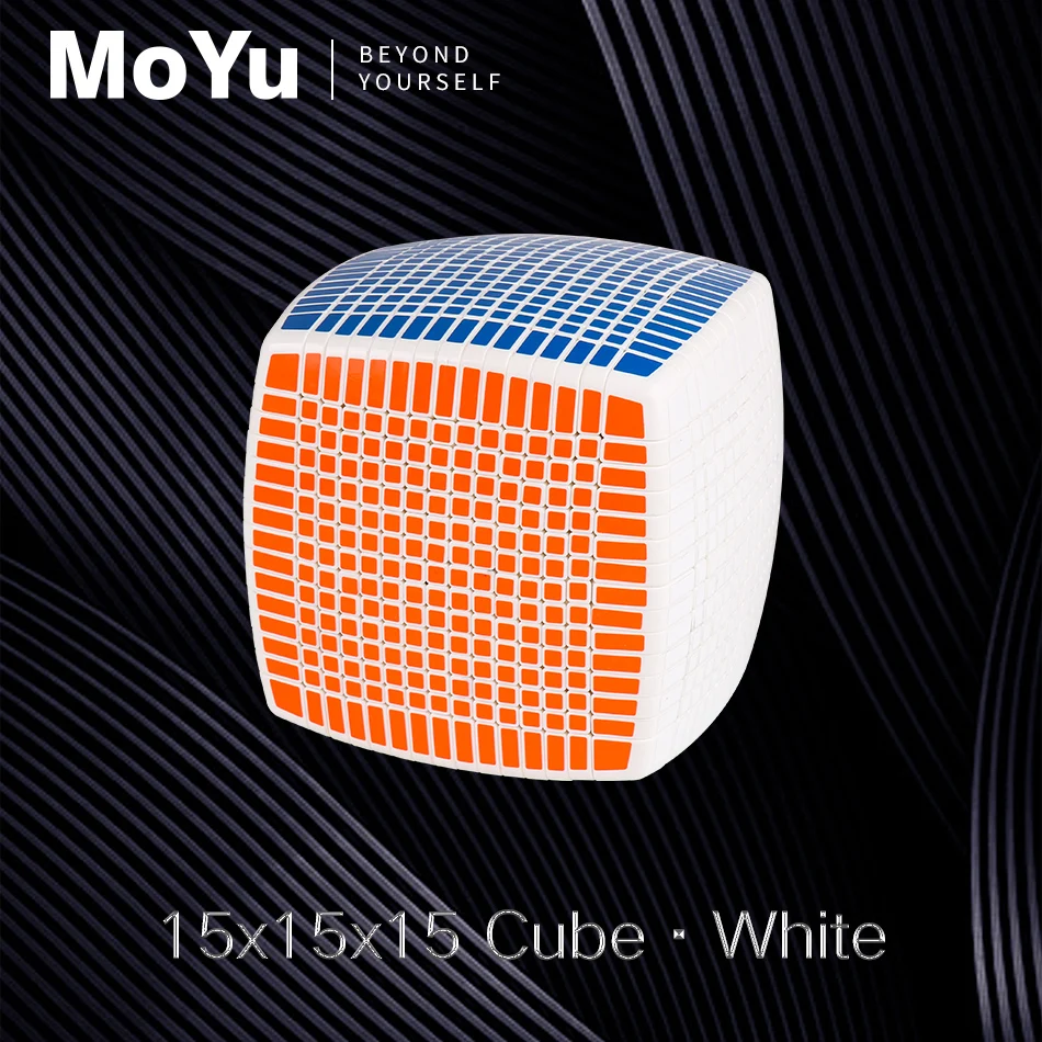 Оригинальный MOYU 15 слоев MoYu 15x15x15 куб черный 120 мм скоростной волшебный пазл 15x15