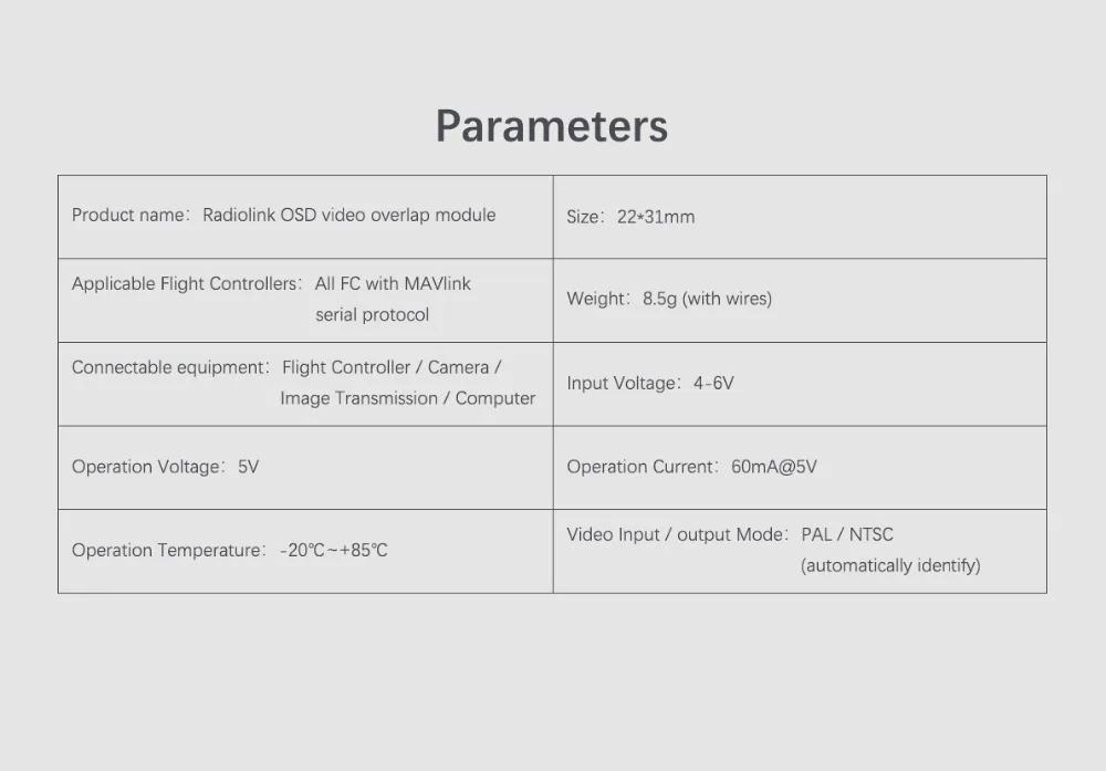 Радиолинк мини модуль OSD для Mini PIX/Pixhawk плата контроллера полета RC Дрон
