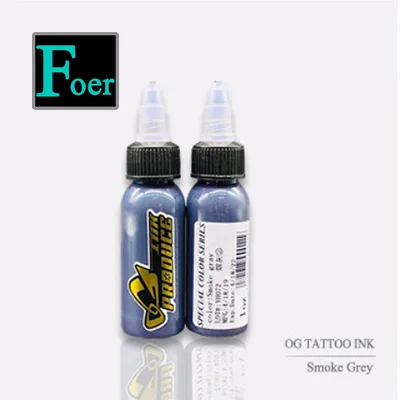 Smoke Grey OG набор для татуировки боди-арт набор чернил Dinamic 1 oz/30 ml бело-серый Пигмент Макияж Pigmento Maquiagem Tinta спрей Encre Tatouage Goochie - Цвет: Smoke Grey