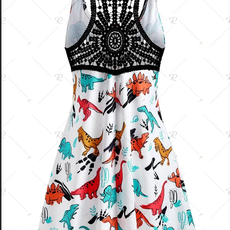 2019 летнее женское платье большого размера модное с цифровым принтом