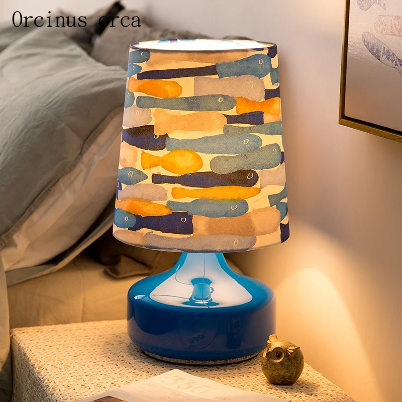 

American retro crystal desk lamp living room bedside lamp modern simple and creative decorative table lamp free shipping