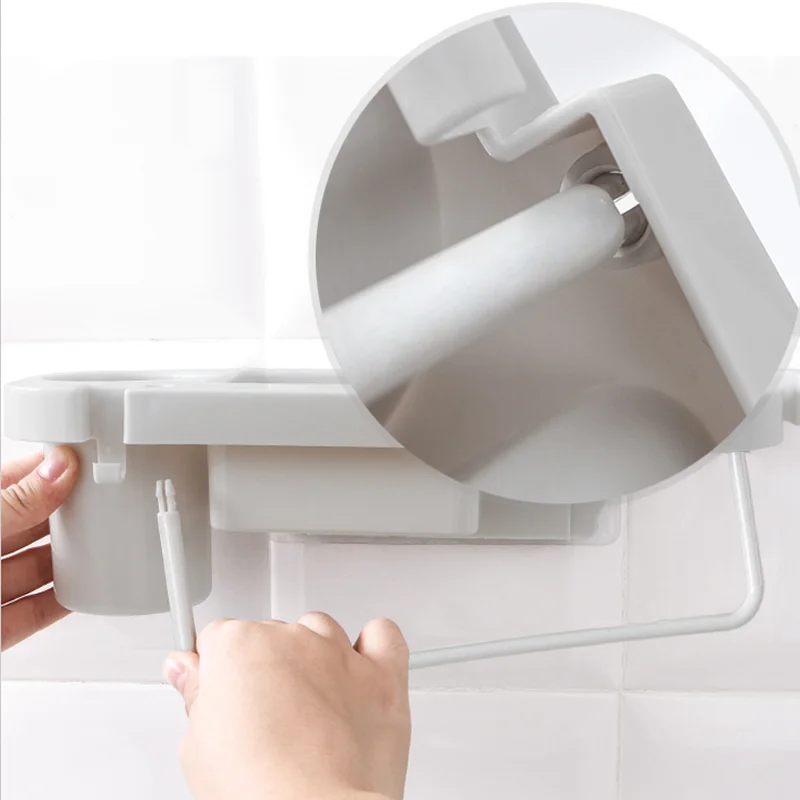 Полка для ванной комнаты с крючком Бесплатная Пробивка фен волос держатель