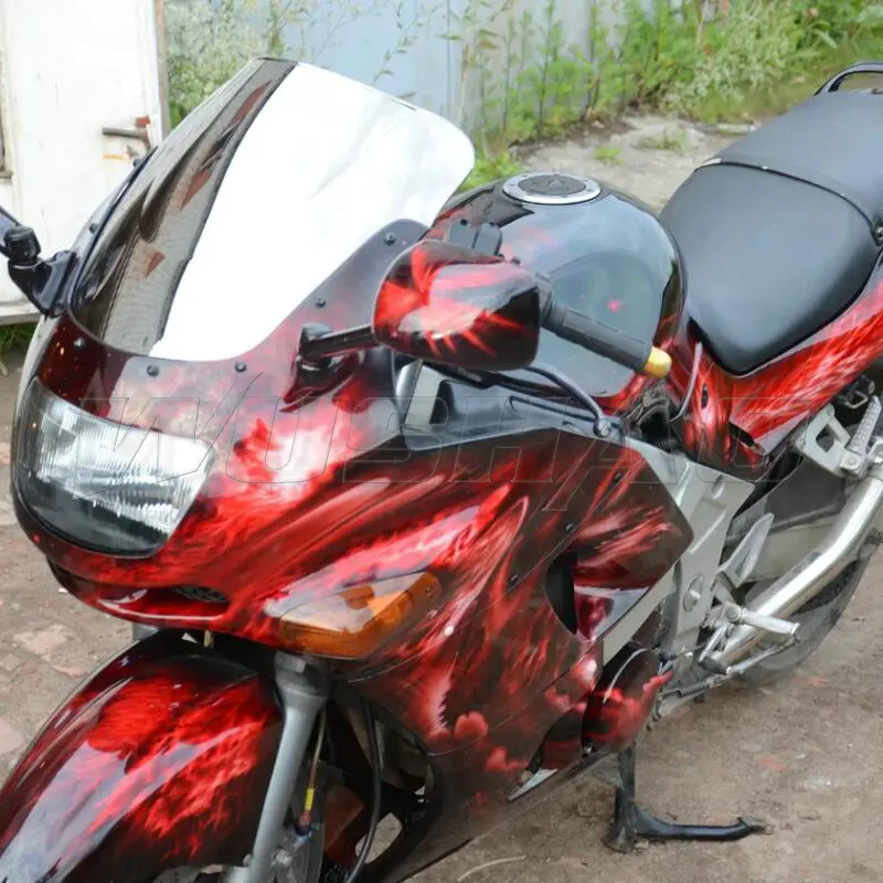 Мотоциклетное ветровое стекло Ветер Экран для 1993-1998 2004 2007 Kawasaki ZZR400 ZX400 ZX400N ZZR600 ZX600 ZZR ZZ-R 400 N 600 E - Цвет: Chrome