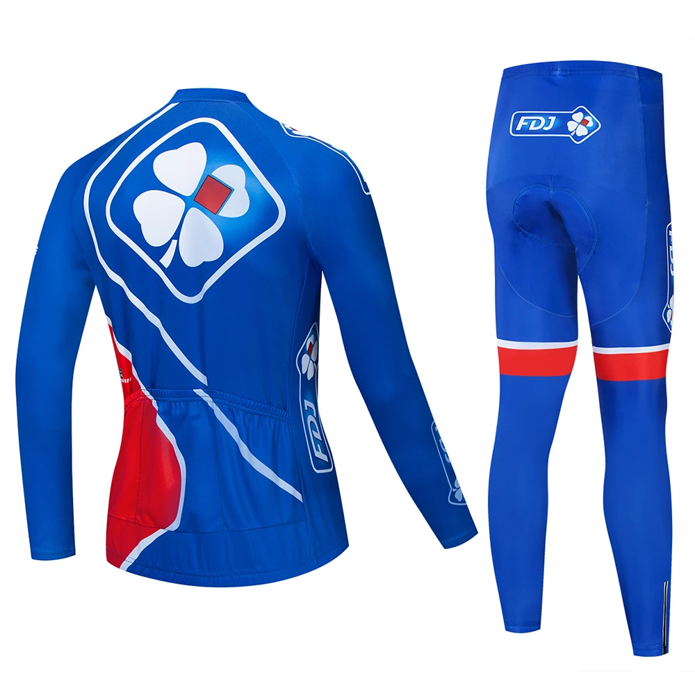 Pro Team FDJ с длинным рукавом Велоспорт Джерси 2019 женская одежда демисезонный Mountan