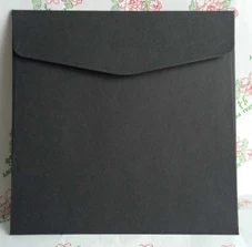 black paper 30 шт.-16,5x16,5 см квадратный конверт перламутровые бумажные конверты бизнес-приглашения для свадебных вечеринок - Цвет: black paper