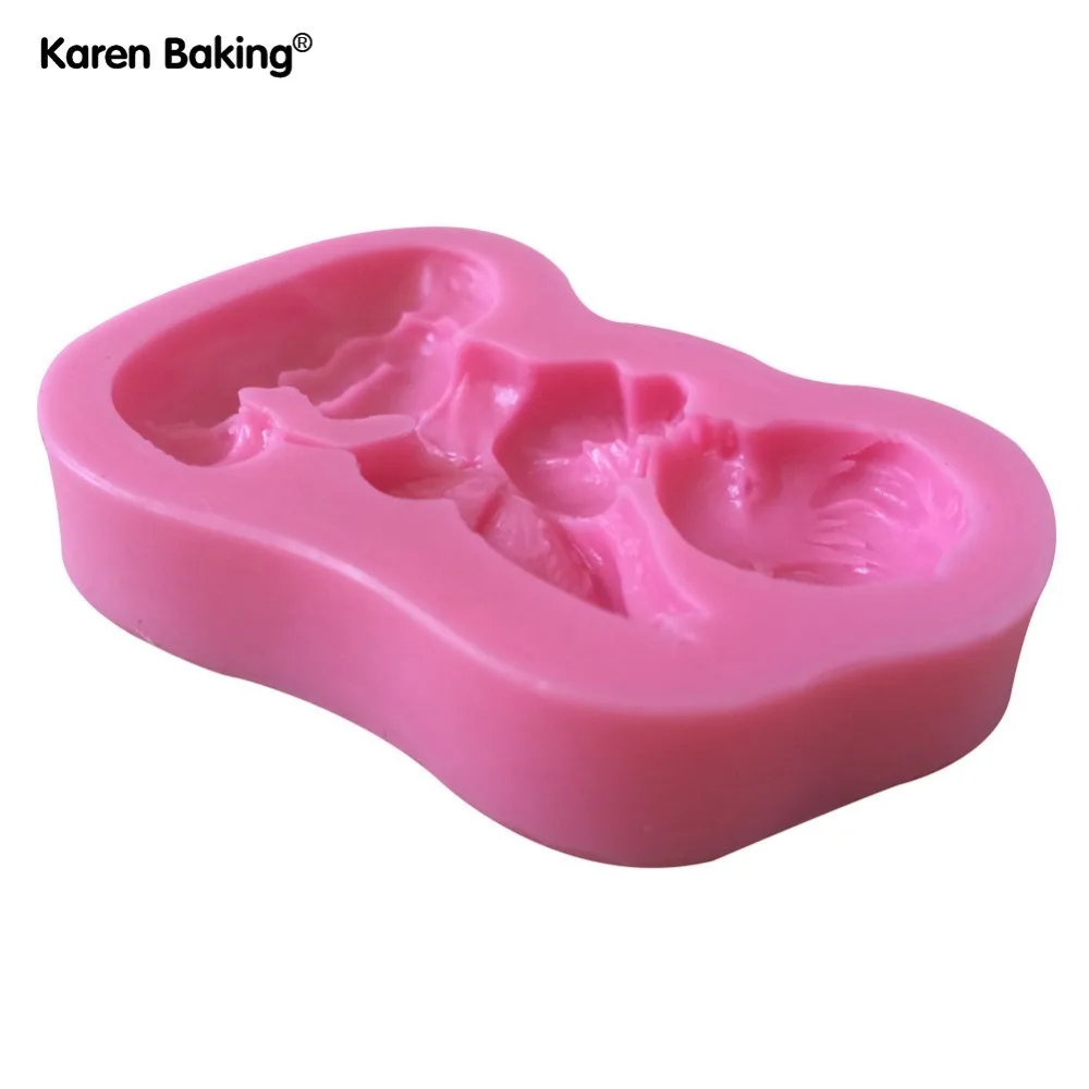 Милый мальчик ангел форма силиконовые 3D формы посуда столовая Бар антипригарный