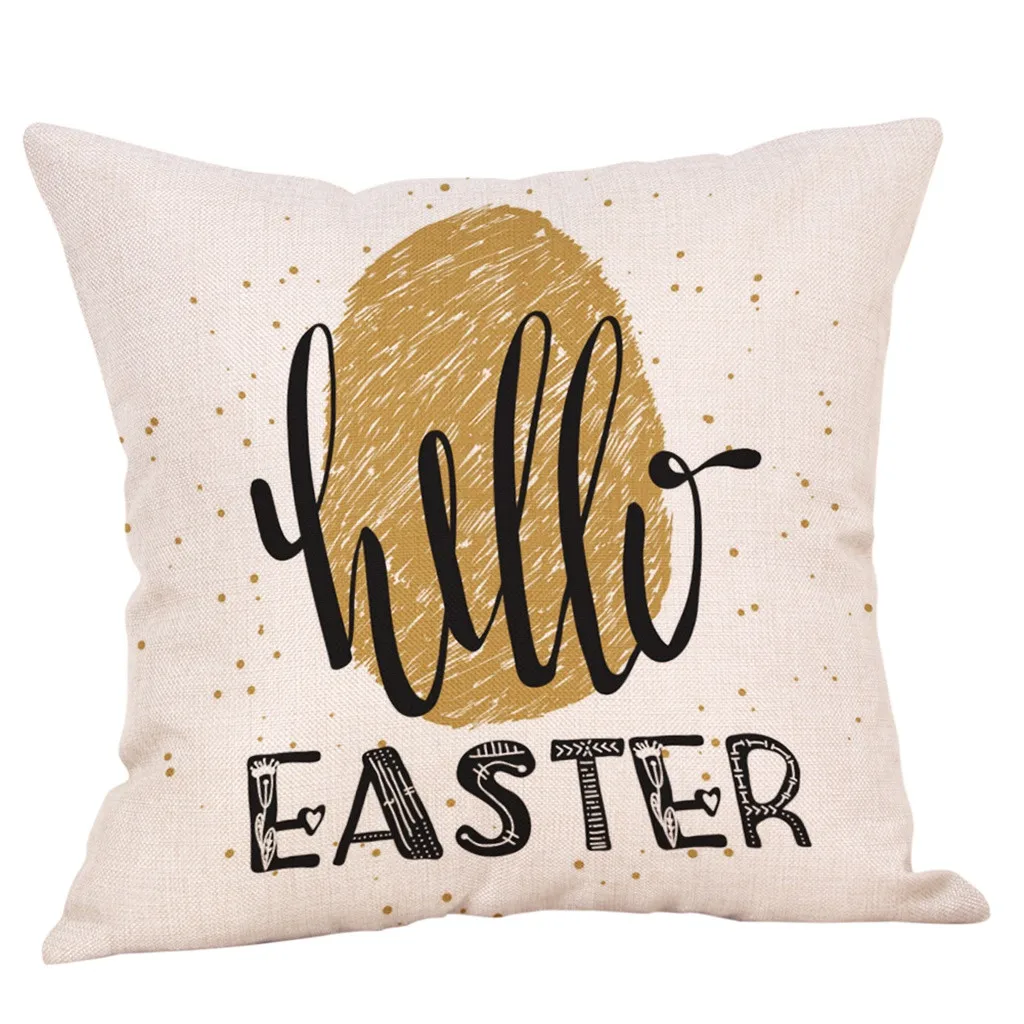Happy Easter 45*45 см хлопок лен квадратный для вечеринки дома декоративная наволочка