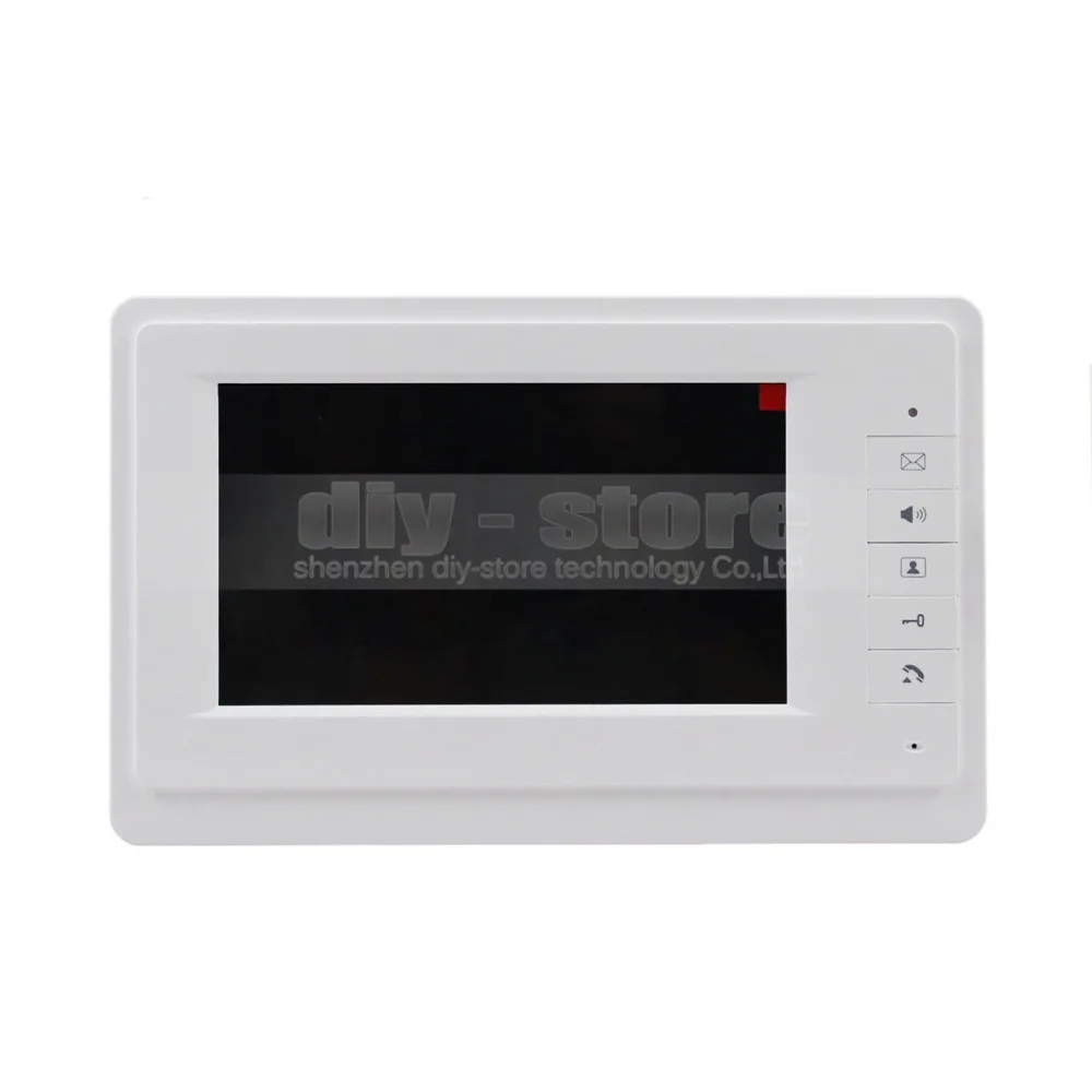 4 проводной видеодомофон DIYSECUR 7 дюймов аудиовизуальная Система домофона ИК