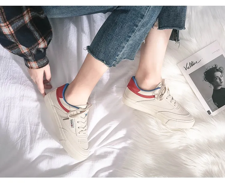 Новинка года; сезон весна; tenis feminino; женская однотонная обувь из искусственной кожи на шнуровке; повседневная женская обувь; кроссовки; NVX59