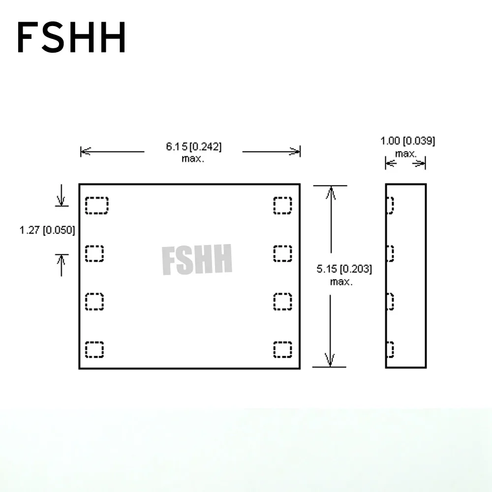 Новая тестовая розетка 08QN12T16050 M qfn8 wson8 dfn8 mlf8 udfn8 ic (тестовое флип сиденье) шаг = 1 27 мм